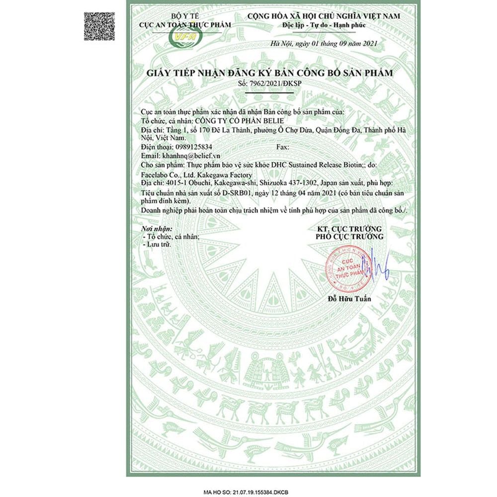 DHC Viên Uống Biotin Nhật Bản | Ngừa Rụng Tóc - Dày Móng - Đẹp Da | 30 Viên