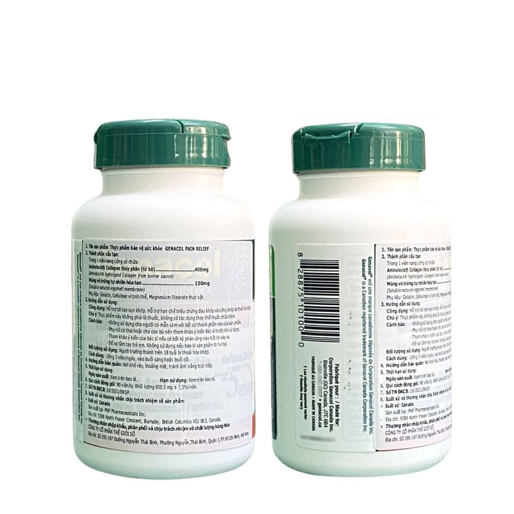 Genacol Pain Relief 90 Viên |  Collagen hỗ trợ tái tạo sụn khớp