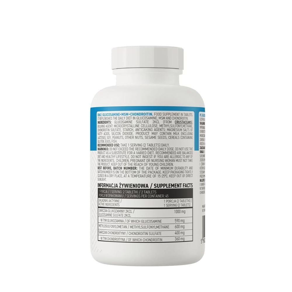 Ostrovit Hỗ Trợ Xương Khớp Glucosamin + MSM + Chondrotin | 90  Viên