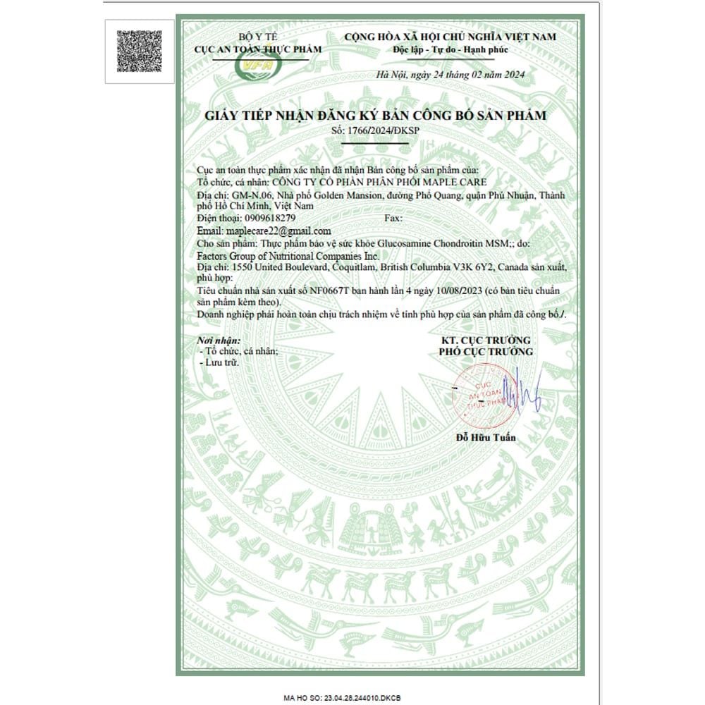 Viên uống bổ khớp Webber Naturals Glucosamine Chondroitin MSM 120 viên