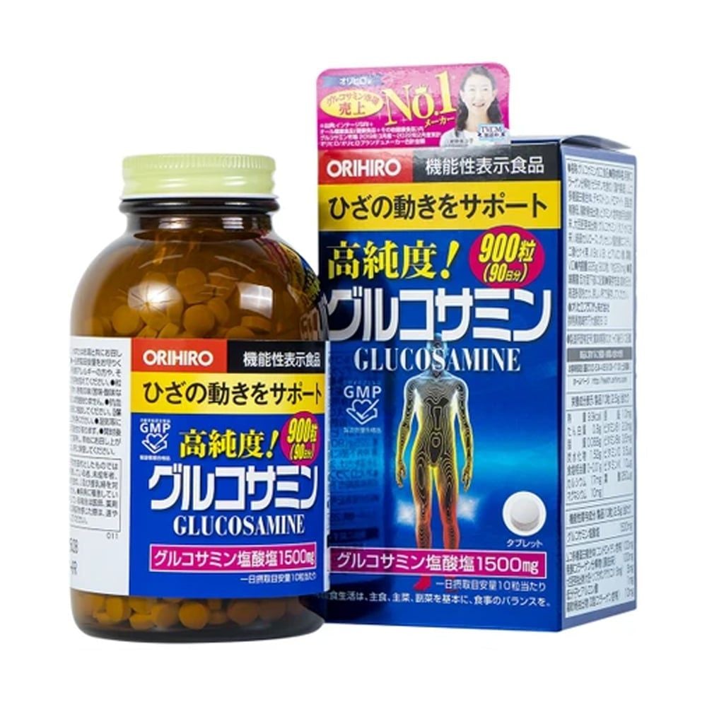Lọ Orihiro Glucosamine 900+90 viên nhập khẩu chính ngạch tại Whey Tốt