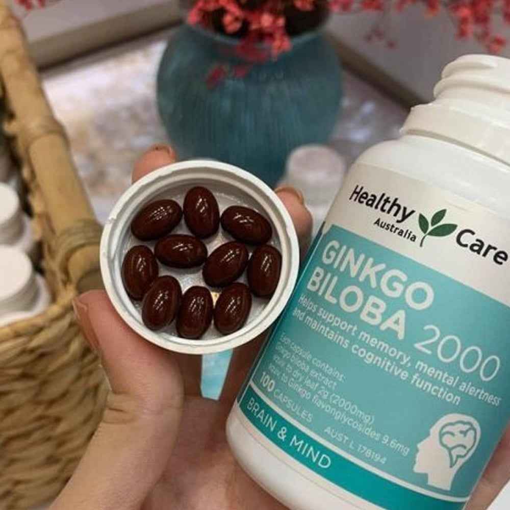 Healthy Care Ginkgo Biloba 2000 | Viên uống bổ não Úc