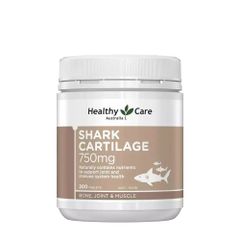 Healthy Care Sụn Cá Shark Cartilage 750mg 200 Viên | Hỗ Trợ Xương Khớp