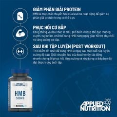Applied Nutrition HMB 500MG 120 Viên | Phục Hồi Cơ