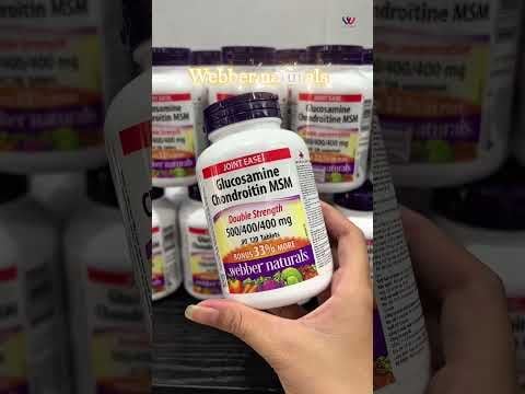 Viên uống bổ khớp Webber Naturals Glucosamine Chondroitin MSM 120 viên