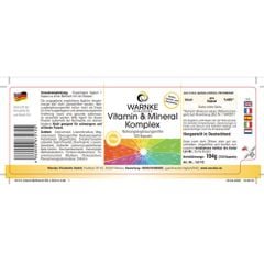 Warnke Vitamin Tổng Hợp UND Mineral Komplex 100 Viên |  Chính Hãng Đức