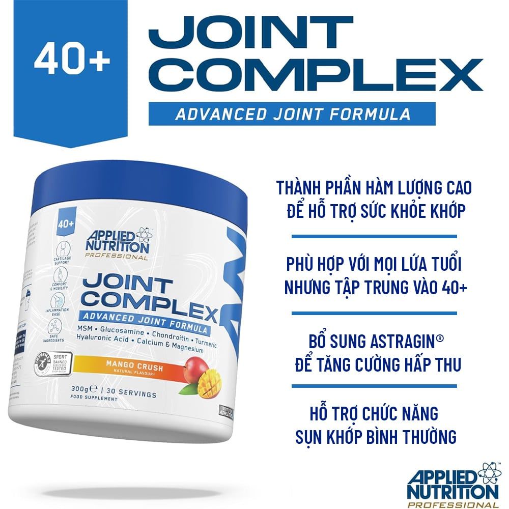 Applied Nutrition Joint Complex Professional 30 Lần Dùng | Hỗ Trợ Xương Khớp Tổng Hợp