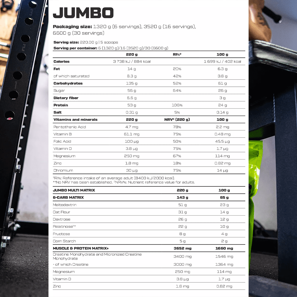 Scitec Nutrition Jumbo 1320G (6 Servings) | Hỗ Trợ Cân Nặng