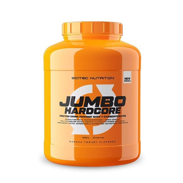 Scitec Jumbo Hardcore 3060G (20 Servings) | Hàm Lượng Protein Cao, Hỗ Trợ Cân Nặng
