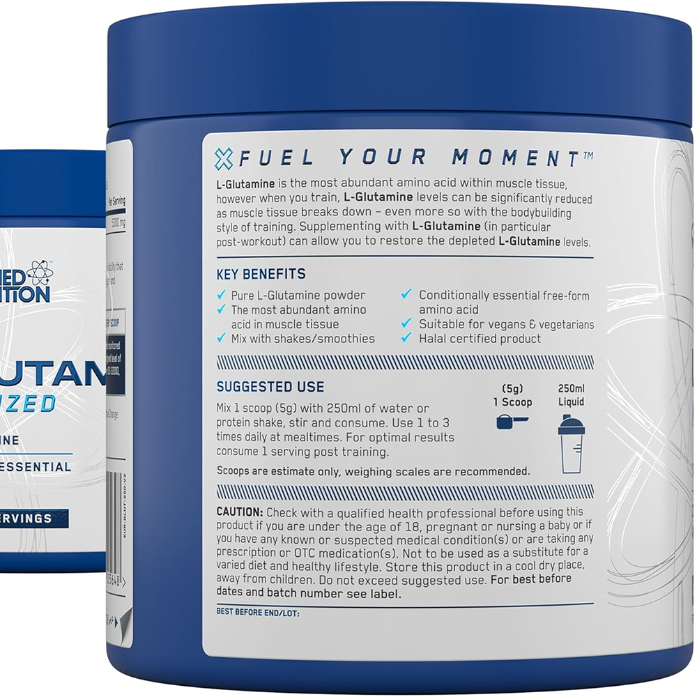 Applied Nutrition L-Glutamine | Hỗ Trợ Phục Hồi Cơ Bắp