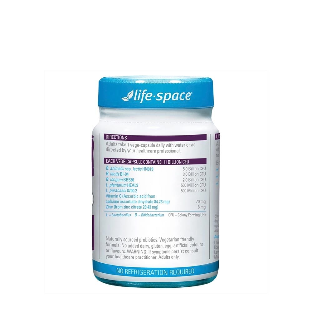 Viên uống Life Space Immune Support Probiotic hỗ trợ tăng cường sức khỏe đường ruột (60 viên)