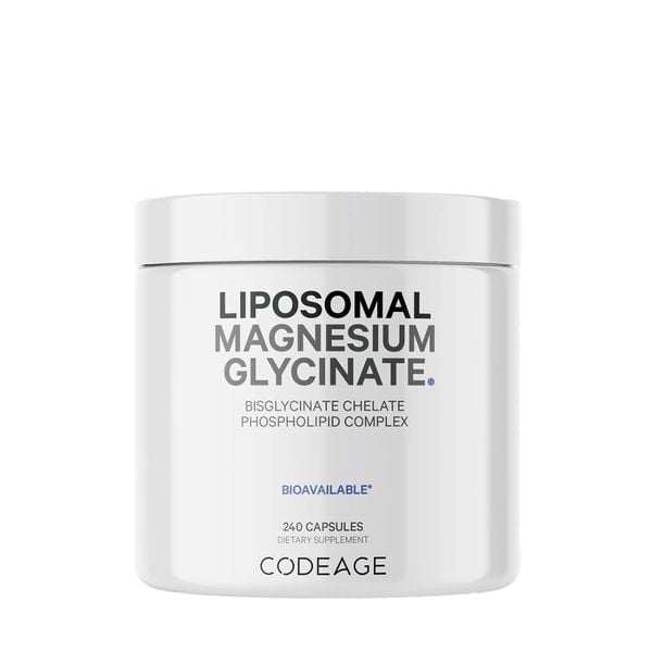CodeAge Liposomal Magnesium Glycinate | 240 Viên | Hỗ Trợ Giấc Ngủ, Giảm Mệt Mỏi Và Chuột Rút