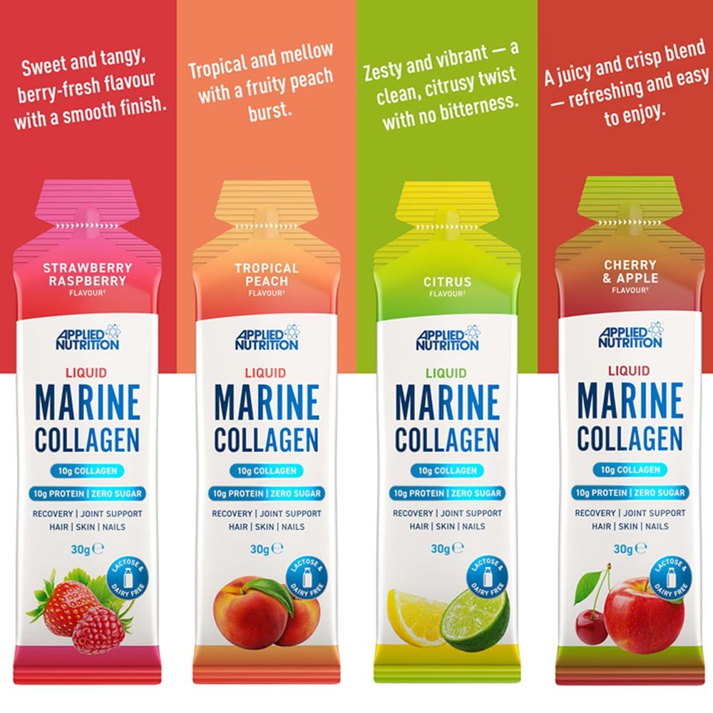 Applied Nutrition Marine Collagen Stick Từ Cá Biển Tự Nhiên | Hộp 10 Gói