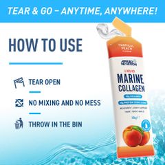 Applied Nutrition Marine Collagen Stick Từ Cá Biển Tự Nhiên | Hộp 10 Gói