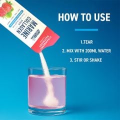 Applied Nutrition Bột Colagen Type 1 Từ Cá Biển Marine Collagen Stick | 1 Lần Dùng | Hộp 10 Gói