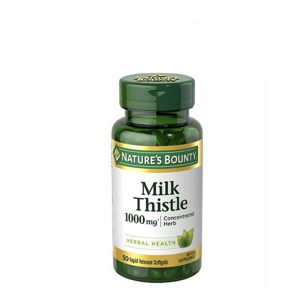 Nature’s Bounty Viên Uống Milk Thistle 1000mg | Hỗ Trợ Tăng Cường Chức Năng Gan