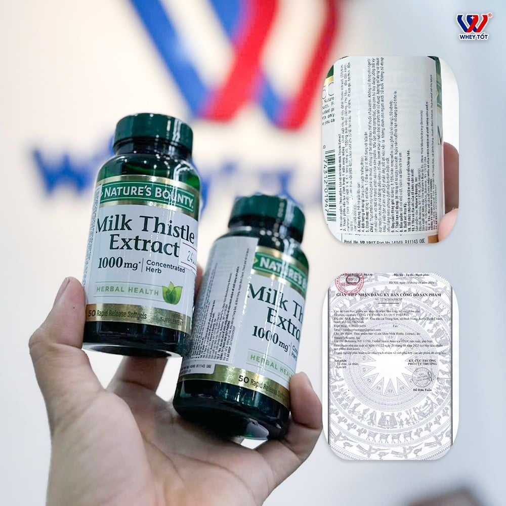 Nature’s Bounty Viên Uống Milk Thistle 1000mg | Hỗ Trợ Tăng Cường Chức Năng Gan