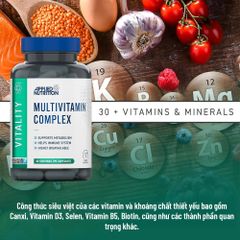 Applied Nutrition VITALITY MULTI-VITAMIN COMPLEX 30 Lần Dùng