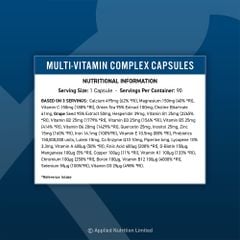 Applied Nutrition VITALITY MULTI-VITAMIN COMPLEX 30 Lần Dùng