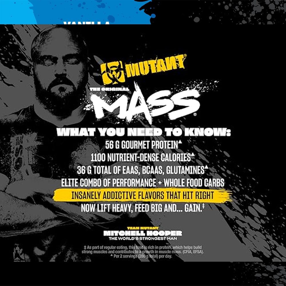Mutant The Original Mass Gainer 5lbs (2.27KG) | Bổ Sung Calo Phát Triển Cân Nặng