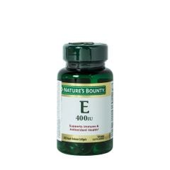 Nature's Bounty Viên Uống Vitamin E 400 IU 30 Viên | Duy Trì Làn Da Khỏe Mạnh