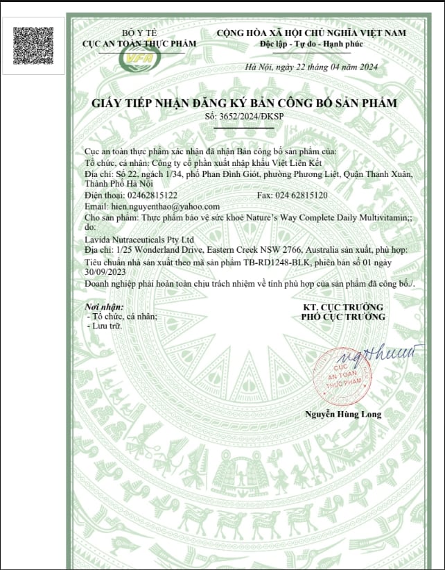 Nature's Way Complete Daily 200 viên | Hơn 20 vi chất
