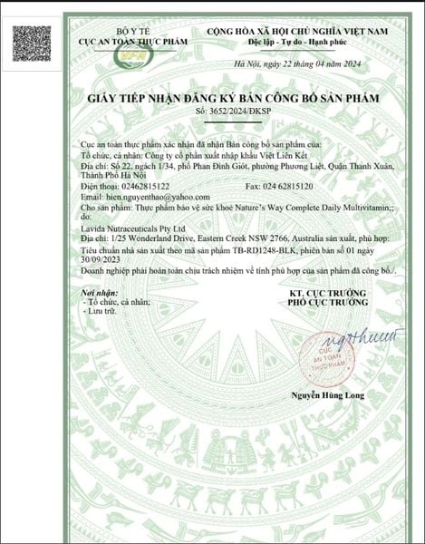 Nature's Way Complete Daily Multivitamin 200 Viên | Hơn 20 Vi Chất