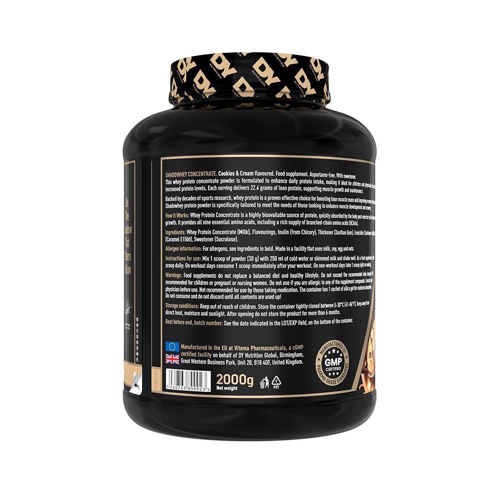 DY Nutrition Whey Protein Shadowhey Concentrate 2Kg, 66 Servings