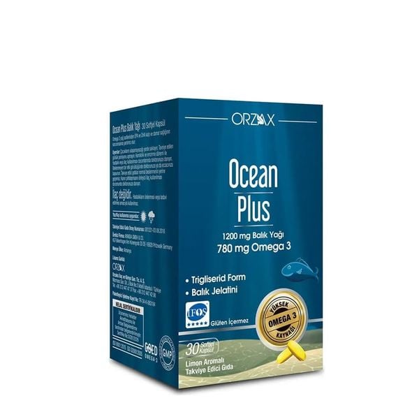 Orzax Ocean Plus 30 viên | 636 mg EPA và DHA mỗi viên