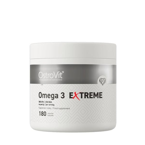 Ostrovit Dầu Cá Omega 3 Extreme 180 Viên - EPA/DHA Hàm Lượng Cao
