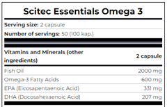 Scitec Nutrition Dầu Cá Omega 3 Fish Oil 100 Viên | Hỗ Trợ Chức Năng Não Bộ, Tim Mạch, Thị Lực