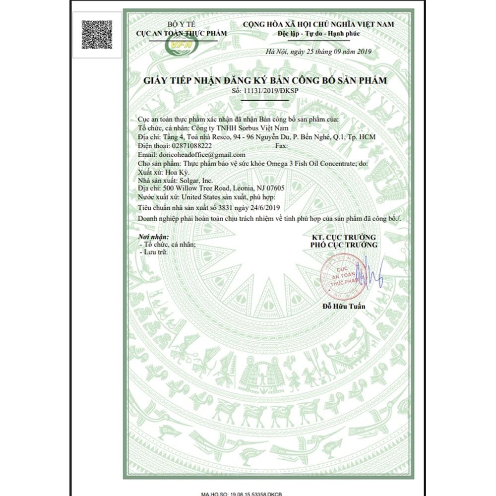 Solgar Viên Dầu Cá Omega-3 Fish Oil Hỗ Trợ Giảm Mỡ Máu, Tốt Cho Mắt, Não Bộ -120 Viên