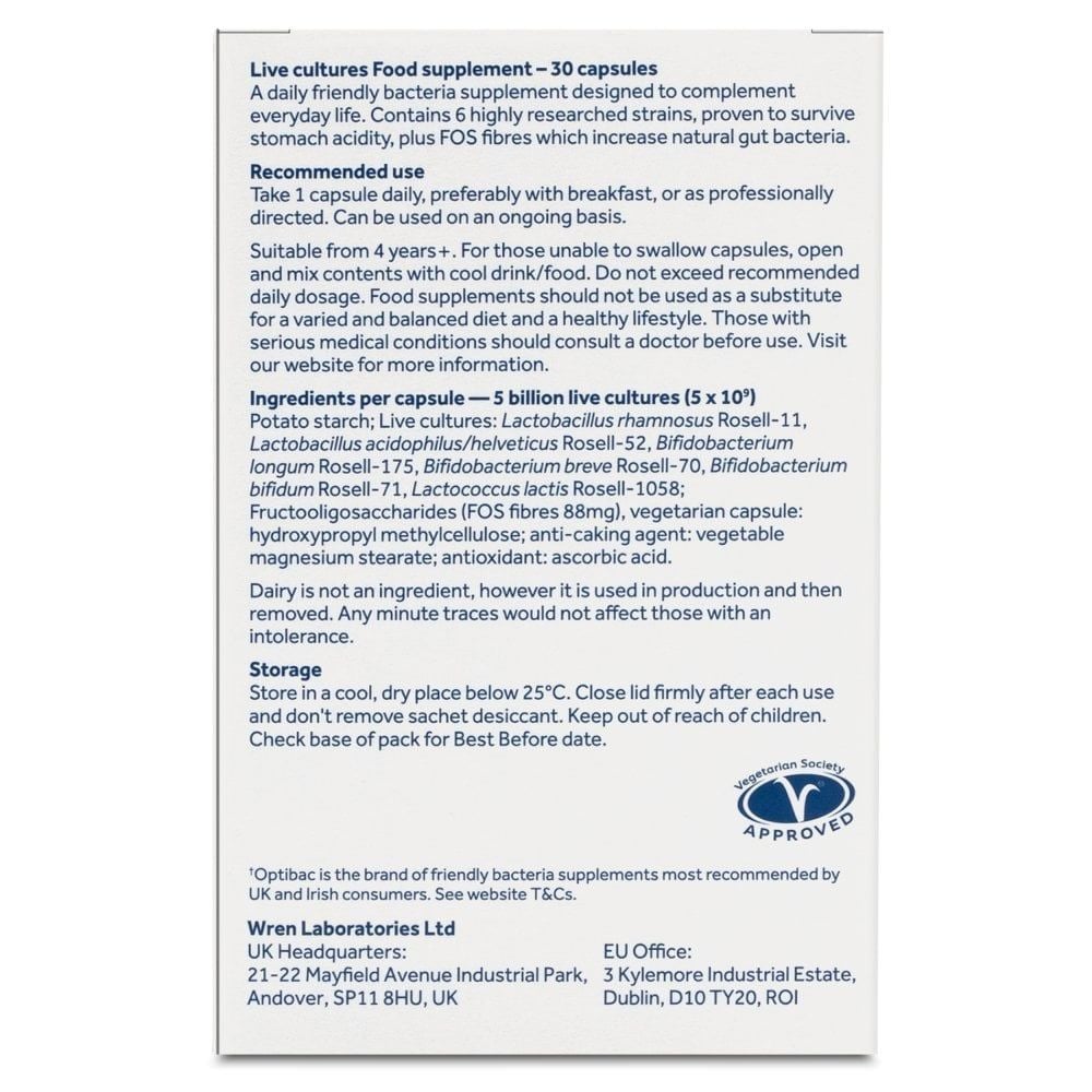 Optibac Men Vi Sinh Everyday 5 Tỷ Lợi Khuẩn 30 Viên