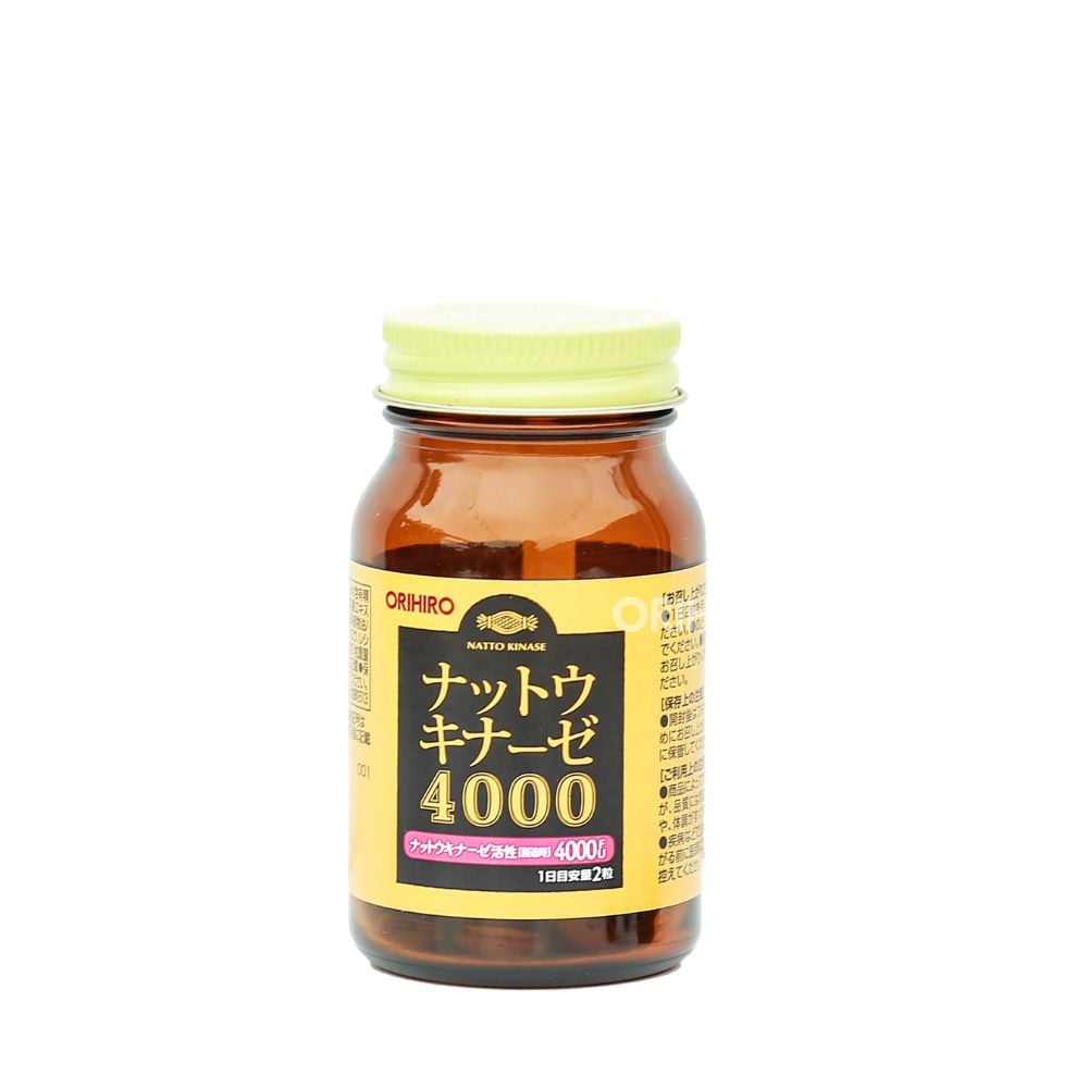 Orihiro Thực Phẩm Bảo Vệ Sức Khoẻ Nattokinase 4000FU Hỗ Trợ Giảm Nguy Cơ Huyết Khối (60 viên)