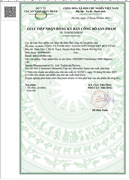 Orihiro Nhật Bản Natto 4000fu 60 Viên | Viên Uống Hỗ Trợ Phòng Ngừa Đột Quỵ