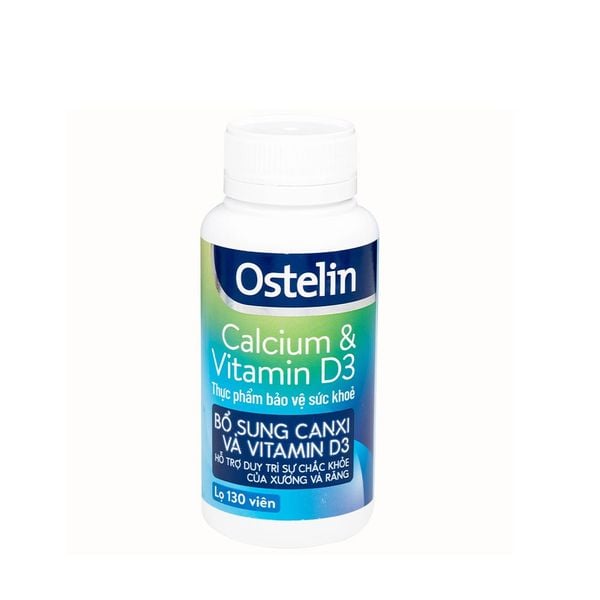 Ostelin Calcium & Vitamin D3 | 600 mg Canxi, 500 IU D3