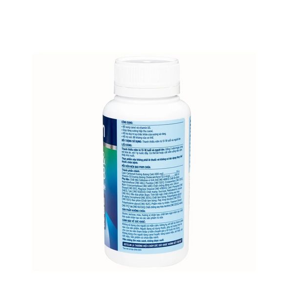 Ostelin Calcium & Vitamin D3 | 600 mg Canxi, 500 IU D3