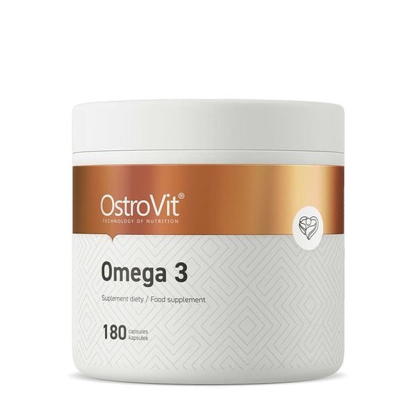 OstroVit Omega 3 1000 mg | EPA và DHA Hỗ Trợ Tim Mạch, Não Bộ, Thị Lực Và Giảm Viêm | 180 Viên