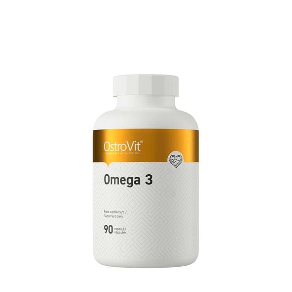 OstroVit Omega 3 1000 mg | EPA và DHA Hỗ Trợ Tim Mạch, Não Bộ, Thị Lực Và Giảm Viêm | 90 Viên