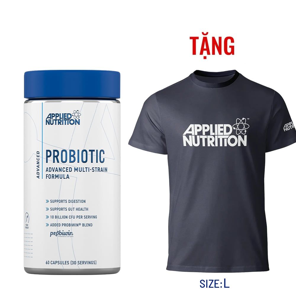 Viên Uống 10 Tỷ Lợi Khuẩn Applied Nutrition Probiotic 60 Viên (30 Servings)
