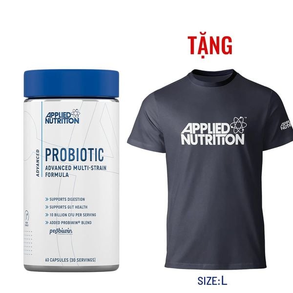 Viên Uống 10 Tỷ Lợi Khuẩn Applied Nutrition Probiotic 60 Viên (30 Servings)