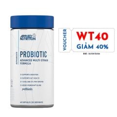Viên Uống 10 Tỷ Lợi Khuẩn Applied Nutrition Probiotic 60 Viên (30 Servings) | Hỗ Trợ Tiêu Hóa  | BBE: 30/09/2026