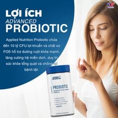 Viên Uống 10 Tỷ Lợi Khuẩn Applied Nutrition Probiotic 60 Viên (30 Servings)