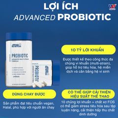 Viên Uống 10 Tỷ Lợi Khuẩn Applied Nutrition Probiotic 60 Viên (30 Servings)
