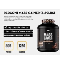 Redcon1 Mass Gainer 5.89Lbs | Sữa Hỗ Trợ Tăng Cân Tăng Cơ Dành Cho Người Khó Lên Cân