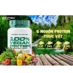 Scitec 100% Vegan Protein 1000g | 24g Đạm Thực Vật