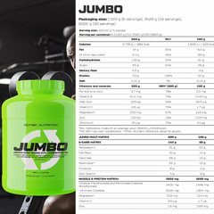 Scitec Nutrition Jumbo Mass  3520G (16 Servings) | Hỗ Trợ Cân Nặng