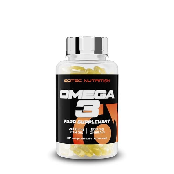 Scitec Nutrition Dầu Cá Omega 3 Fish Oil 100 Viên | Hỗ Trợ Chức Năng Não Bộ, Tim Mạch, Thị Lực