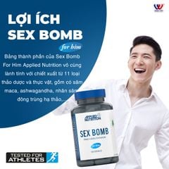 Applied Nutrition Sex Bomb For Him 120 Viên (60 Servings)