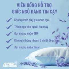 Applied Nutrition Viên Uống Hỗ Trợ Giấc Ngủ Solutions SLEEP SUPPORT 30 Lần Dùng